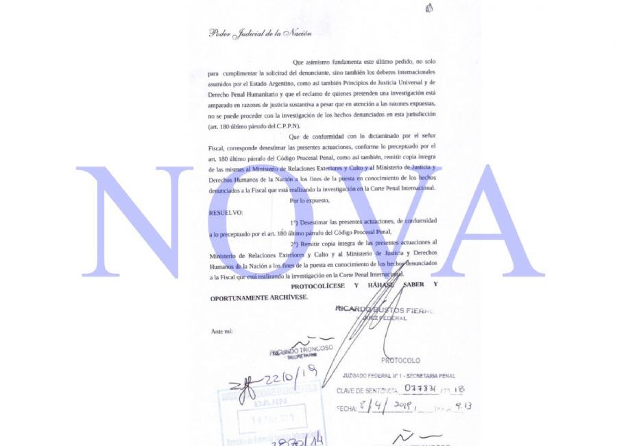 Documentación exclusiva. (Foto: NOVA)