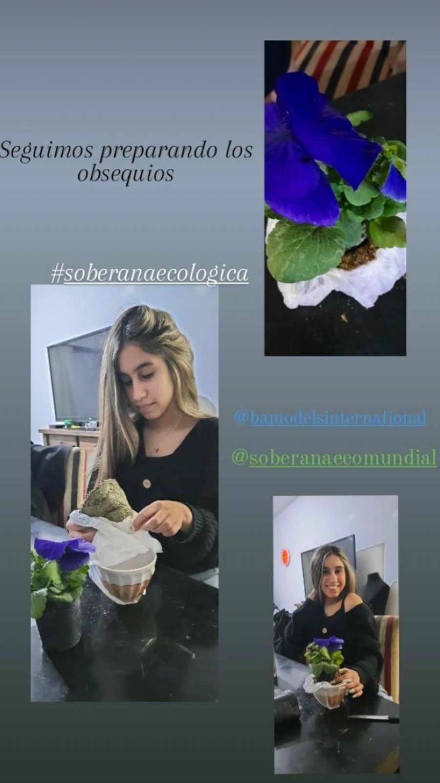 Su proyecto social para el certamen trata sobre la moda sostenible y sustentable.