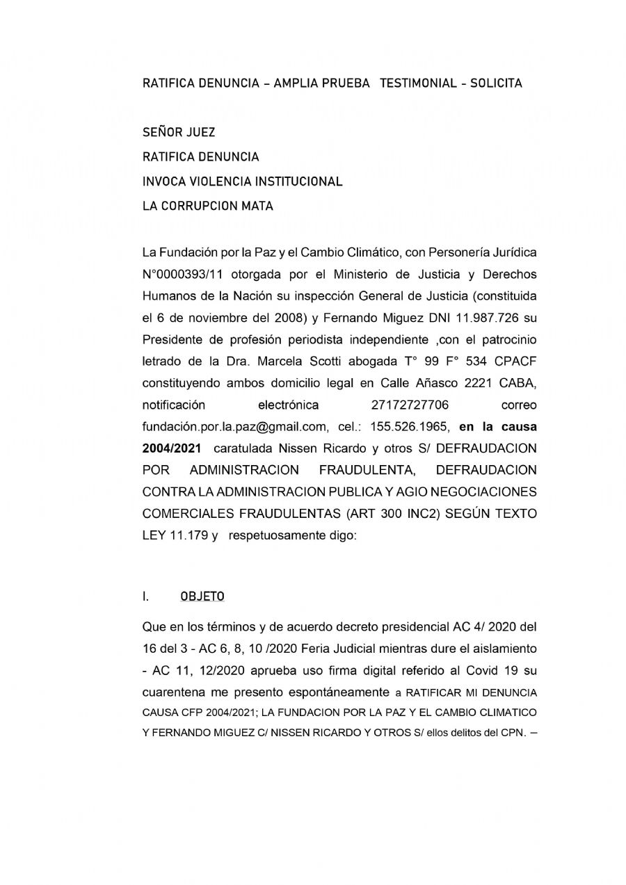 Aparentemente para avanzar también con el control no solo de los negocios directos, sino para facilitarse a Bereciartúa volver con el manejo de Osdepym.
