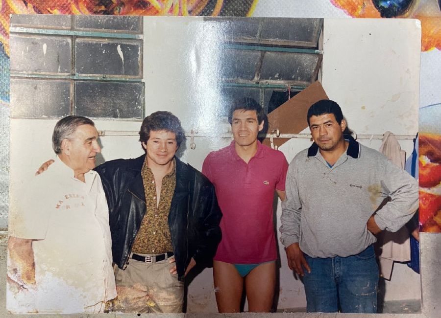 Pradeiro, Berón, Pajarito Hernández, Toti Herrera (amigo de Berón).